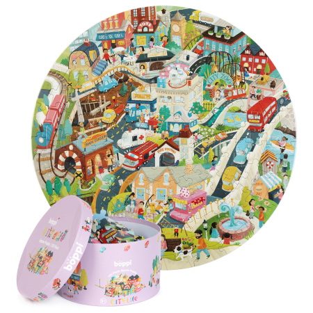 Reduceri - Puzzle rotund, 150 piese, Boppi - Orasul