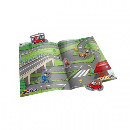Raspundel Istetel Carte Interactiva cu autocolante, Mijloace de Transport [1]