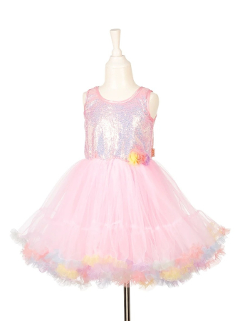 Costume carnaval - Rochie pentru fete, cu tulle si paiete, Souza! 3-4 ani (98-104 cm)