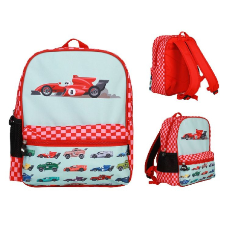 Noutati - Rucsac cu buzunar exterior - model masini de curse