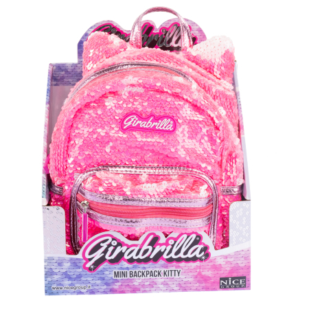 Reduceri - Rucsac mini Girabrilla Kitty – model Pisicuță cu paiete reversibile