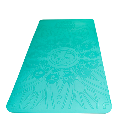 Saltea Yoga pentru copii, ecologica - Earth, turcoaz [6]