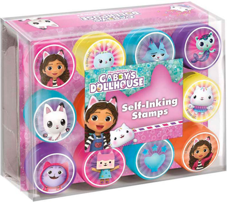 Noutati - Set 12 stampile Gabby Dollhouse, cu tus propriu