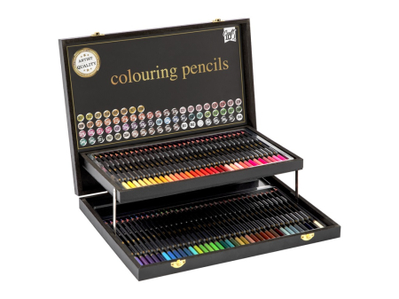 Set 68 creioane colorate, in cutie de lemn, Craft Sensations [0]