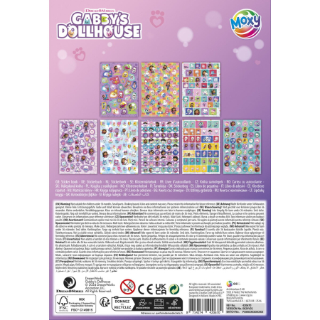 Set abtibilduri cu sclipici, A5, 8 foi, Gabby's Dollhouse [1]