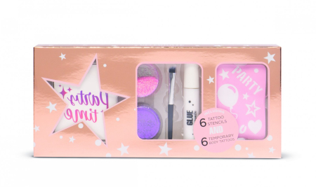 Noutati - Set cadou DIY, tatuaje cu sclipici, Time to celebrate, Treffina