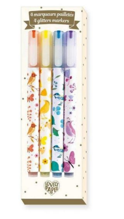 Noutati - Set carioca (marker) cu sclipici