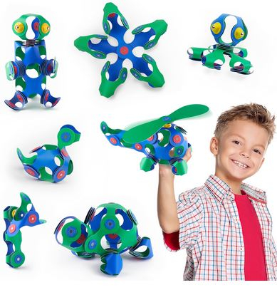 Set Clixo de construit cu magnet - Itsy pack Blue-Green 30 [3]