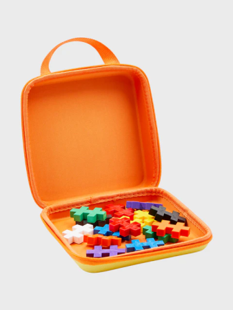 Set constructie Plus-Plus, 15 piese mari, portabil, in geanta cu fermoar [2]