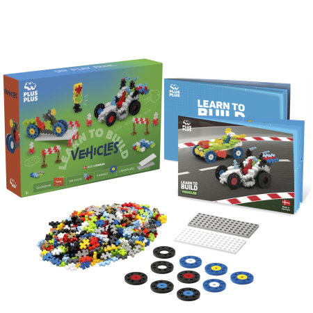 Set constructie Plus-Plus, 500 piese, Invata sa construiesti vehicule [3]