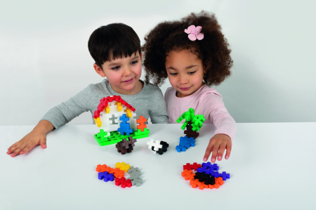 Set constructie Plus-Plus, 60 piese mari, Invata sa construiesti [4]