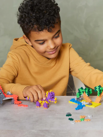 Set constructie Plus-Plus, 600 piese, Invata sa construiesti dinozauri [5]