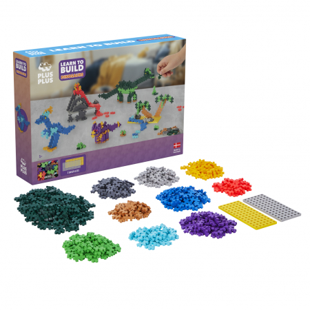 Set constructie Plus-Plus, 600 piese, Invata sa construiesti dinozauri [1]