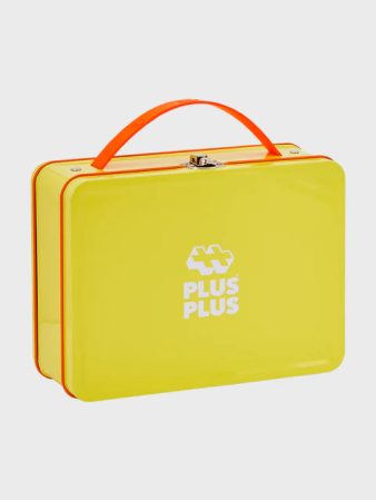 Set constructie Plus-Plus, 70 piese mari, portabil, in cutie metalica, culori standard [1]
