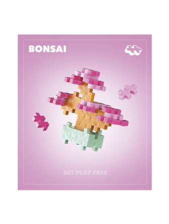 Noutati - Set constructie Plus-Plus, PLANTE - Bonsai roz