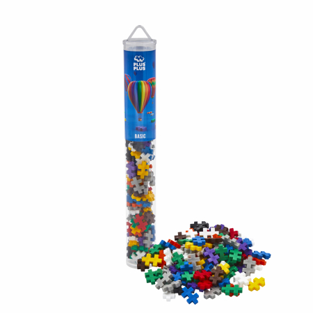 Set constructie Plus-Plus, tub 100 piese, culori standard [1]