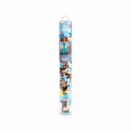 Noutati - Set constructie Plus-Plus, tub 100 piese, Doctor