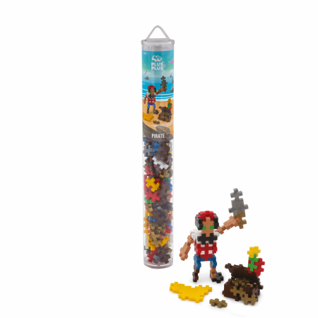 Set constructie Plus-Plus, tub 100 piese, Pirat [1]