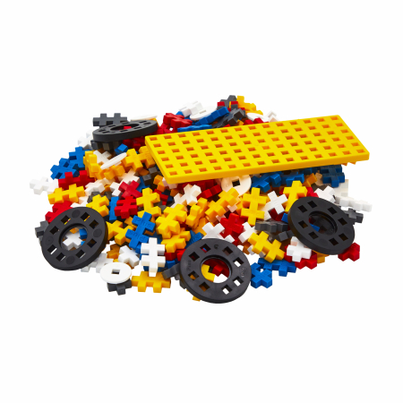Set constructie Plus-Plus, tub 200 piese, Masini colorate - Erou [2]