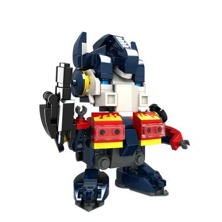 Set construcție Robot albastru – comandantul armatei roboților, 212 piese [1]