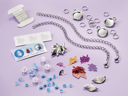 Set creativ 2 in 1, Disney Frozen, diamond paint si bratari cu pandantive [8]