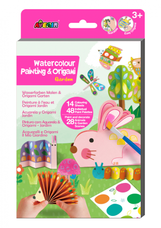 Noutati - Set creativ 2 in 1 - Pictura si Origami - Gradina