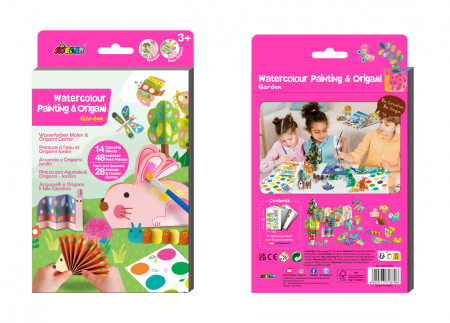 Set creativ 2 in 1 - Pictura si Origami - Gradina [2]