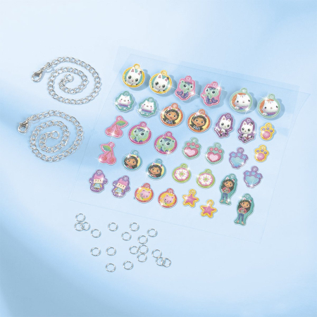 Set creativ 3 in 1, Bratari cu pandantive, carioci spray si diamont painting, Gabby's Dollhouse [2]