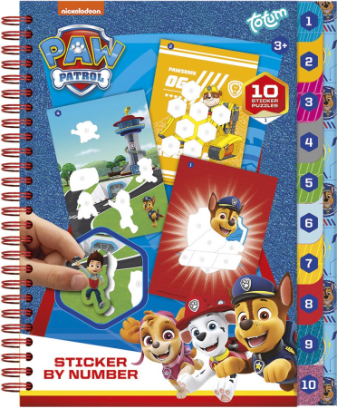 Set creativ cu abtibilduri, lipeste pe numere, Paw Patrol, Patrula Catelusilor [0]