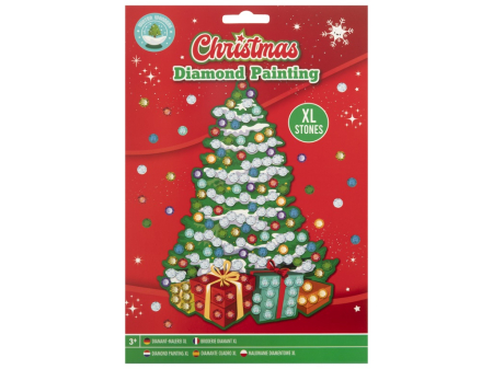 Noutati - Set creativ cu tematica Craciun, Diamond Painting, A5, Brad