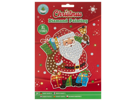 Noutati - Set creativ cu tematica Craciun, Diamond Painting, A5, Mos Craciun