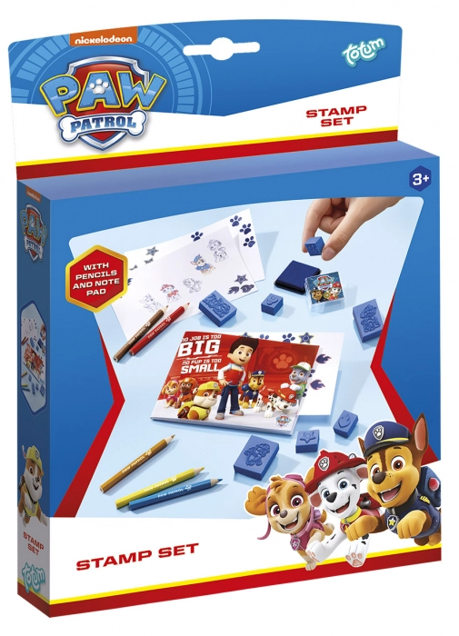 Reduceri - Set creativ de desenat cu stampile Paw Patrol, Patrula Catelusilor