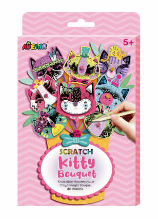 Jocuri creative - Set creativ de razuit Buchet - Pisicuta