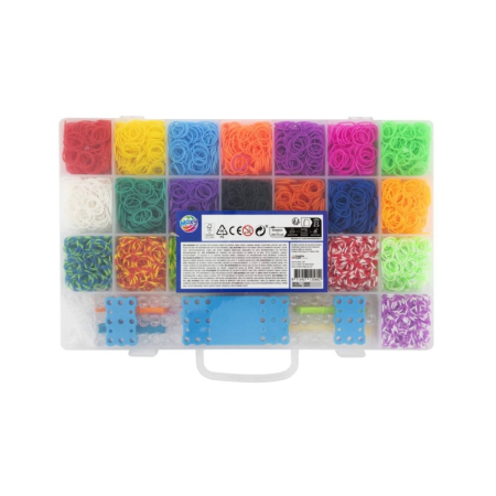 Set creativ de tesut cu elastice, in cutie de plastic [2]