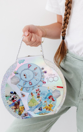 Set creativ Disney aniversar 100 ani, 2 in 1, pictura cu diamante si bratari cu pandantive moi [3]