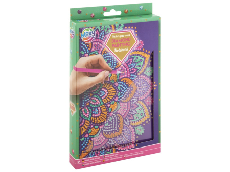 Varsta - Set creativ DIY, Agenda cu strasuri, Diamond Painting, lotus mandala, A5