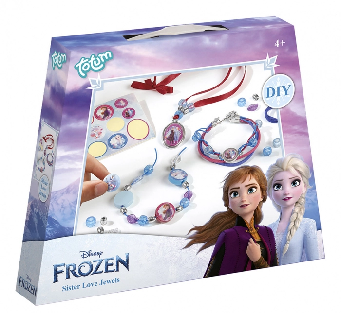Jocuri de logică și de memorie - Set creativ DIY Bratari Ana si Elsa Disney Frozen