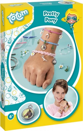 5-7 ani - Set creativ DIY Bratari cu pandantive cai