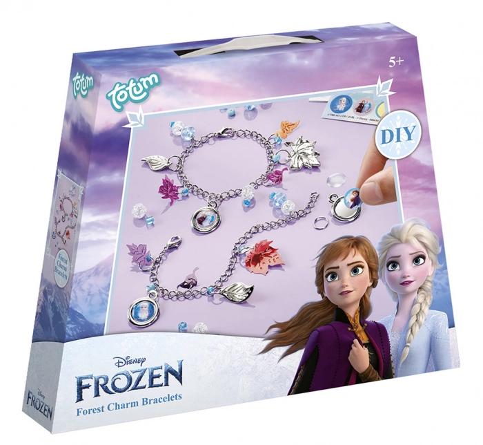 Jocuri de logică și de memorie - Set creativ DIY Bratari cu pandantive Disney Frozen