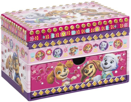 Set creativ DIY, Decoreaza propria cutie de bijuterii cu tematica Paw Patrol, Patrula Catelusilor [1]