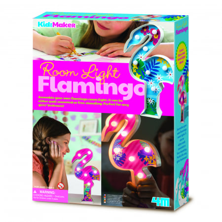 5-7 ani - Set creativ DIY - Lumina pentru camera Flamingo