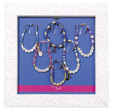 Set creativ DYI Bratari cu sclipici, Design and shine, Totum [18]