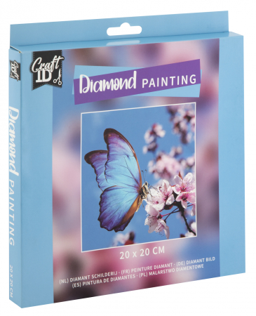 Set creativ pictura cu diamante, Diamond painting, FluturI, Craft Sensations [0]