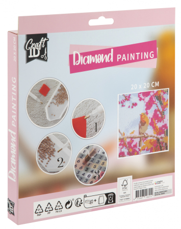 Set creativ pictura cu diamante, Diamond painting, pasari, Craft Sensations [1]