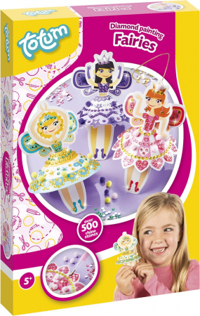 5-7 ani - Set creativ pictura cu diamante, zane