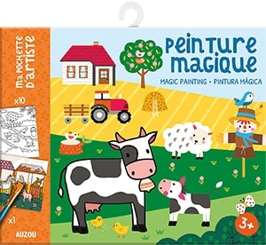 Noutati - Set creativ, Pictura magica cu apa, la ferma
