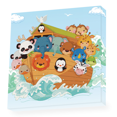 Set creativ tablou Arca lui Noe, pictura cu diamante [4]