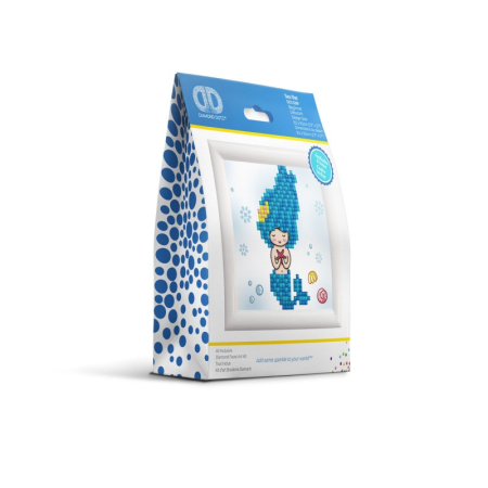 Set creativ tablou cu rama Sea Star, pictura cu diamante - sirena [1]