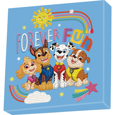 Noutati - Set creativ tablou Forever Fun Patrula Catelusilor, pictura cu diamante