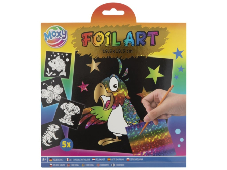 Noutati - Set creativ transfer, Foil Art, Papagal